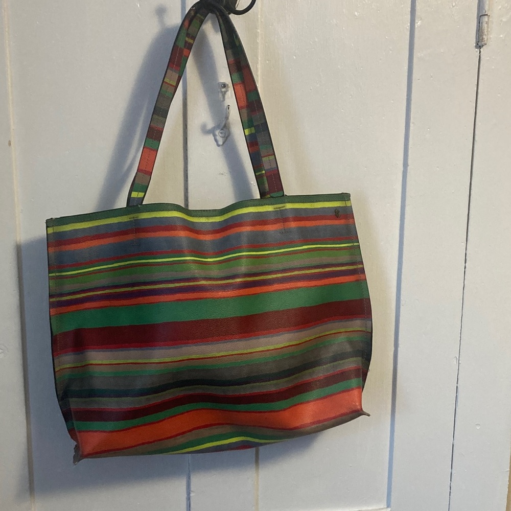 Elliot Lucca Vibrant Striped Tote Bag